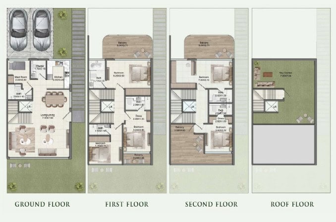 5-BR Villa plan